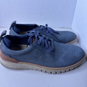 Mark Nason‎ Men's Perforated Casual Shoes Size 8 Leather Blue